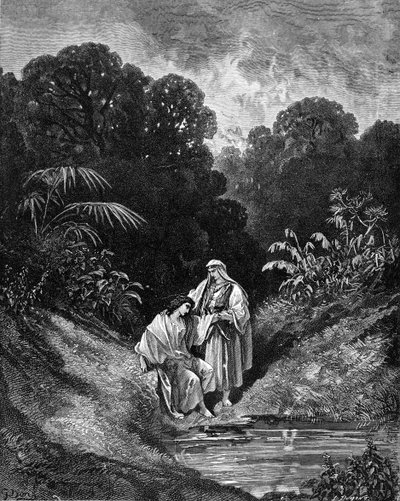 David and Jonathan (engraving by Gustave Doré) by Gustave Dore